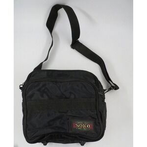 Soko Outfitters‎ Sports Plus Cross Body Black Canvas Carry Bag Unisex